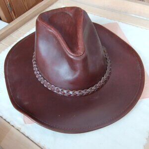 Bailey Western "Outback" Style Size S Leather Hat